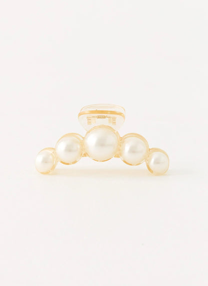 Oyster Club Claw Clip - Pearl