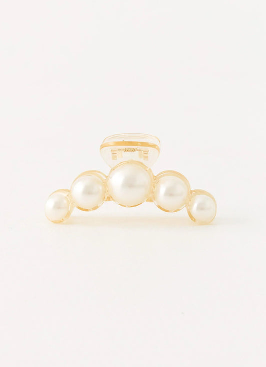 Oyster Club Claw Clip - Pearl