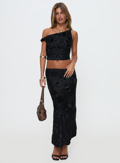 Look At You Go Asymmetrical Set Black