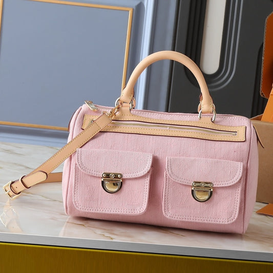 LOUIS VUITTON NEO SPEEDY WASHED PINK 30CM