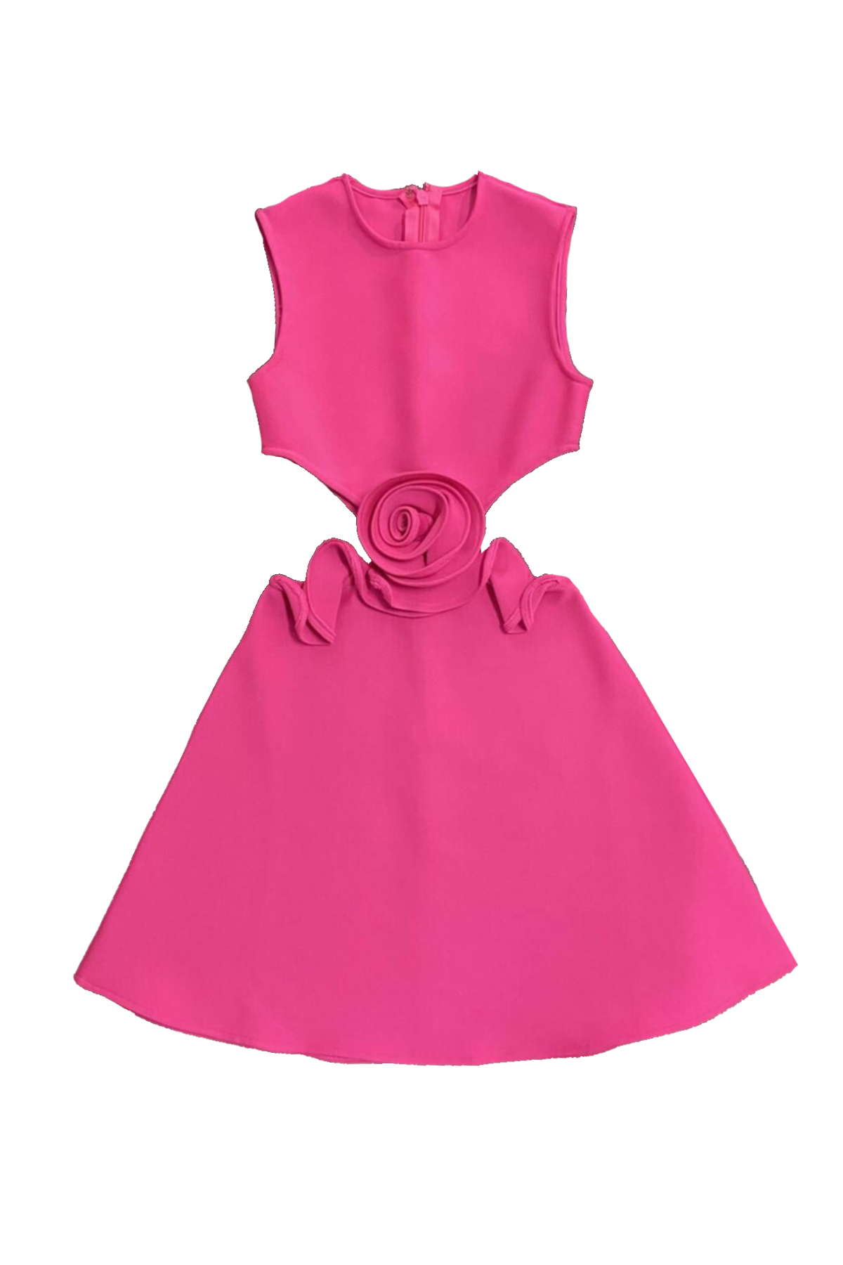 Vestido mini con aberturas florales Chaya 