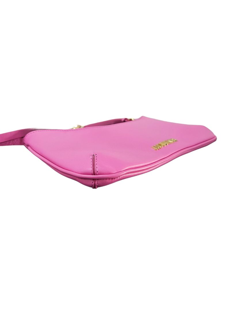 Jacquemus Pink Leather Le Bisou Perle Shoulder Bag