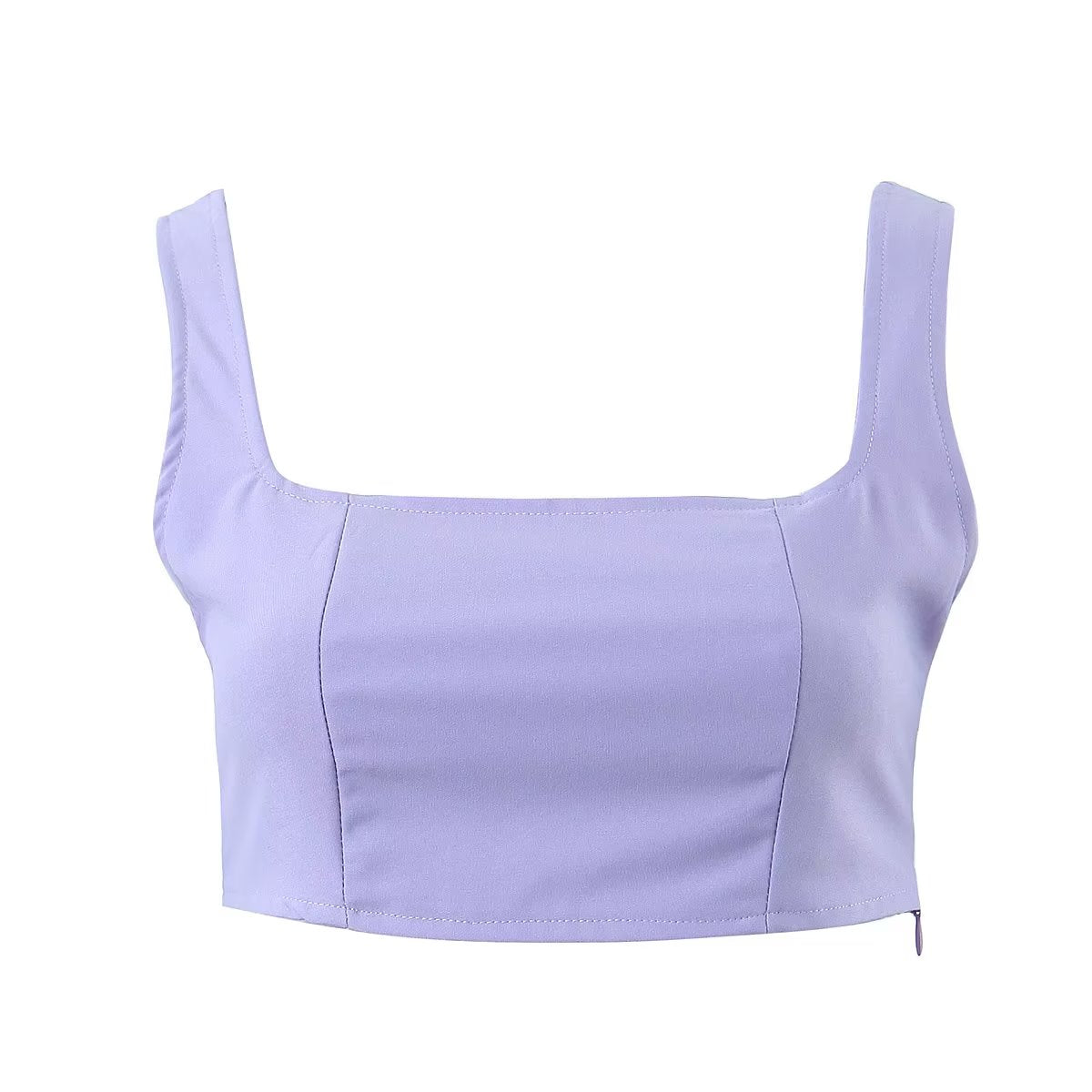 Ropa de invierno para mujer, camiseta corta sin mangas, pantalones casuales con hebilla de cintura alta, traje para mujer