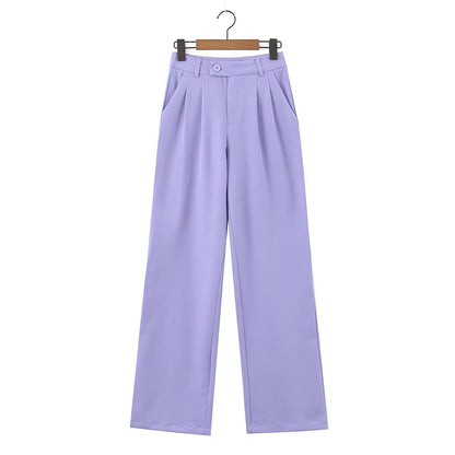 Ropa de invierno para mujer, camiseta corta sin mangas, pantalones casuales con hebilla de cintura alta, traje para mujer