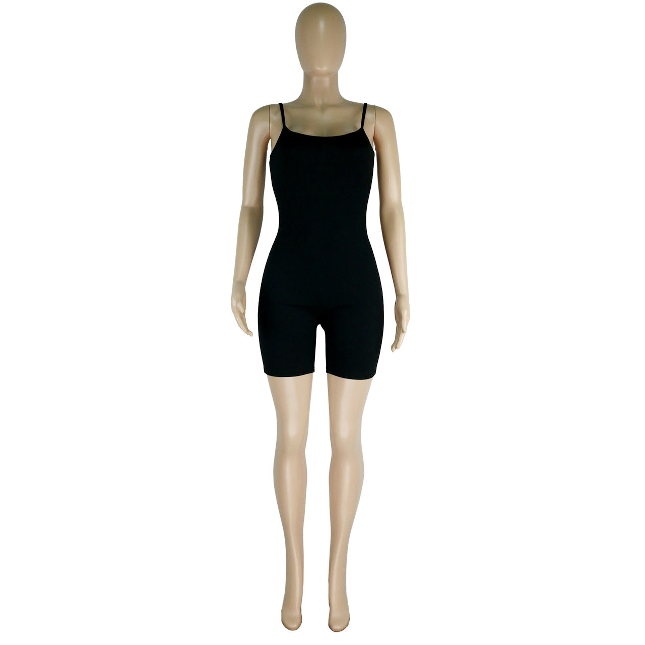 Mono informal de verano con tirantes finos y realce de cadera para mujer