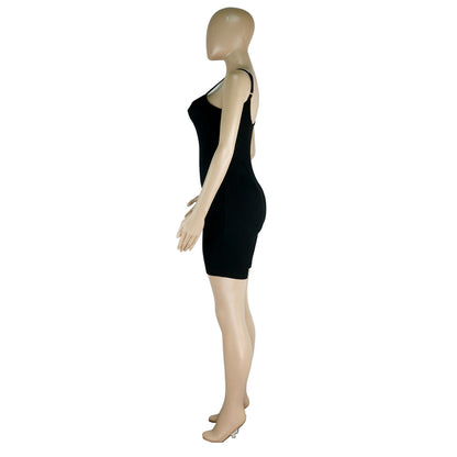 Mono informal de verano con tirantes finos y realce de cadera para mujer