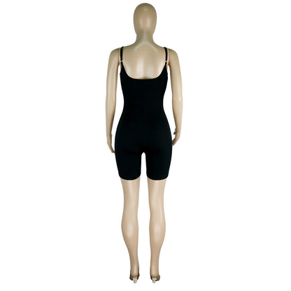 Mono informal de verano con tirantes finos y realce de cadera para mujer