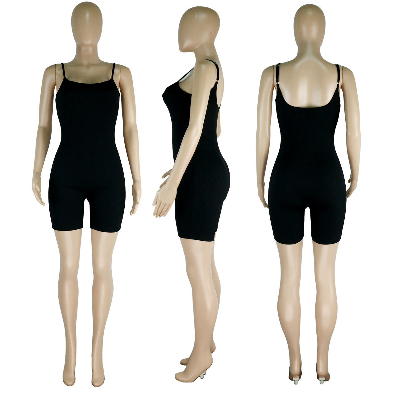 Mono informal de verano con tirantes finos y realce de cadera para mujer