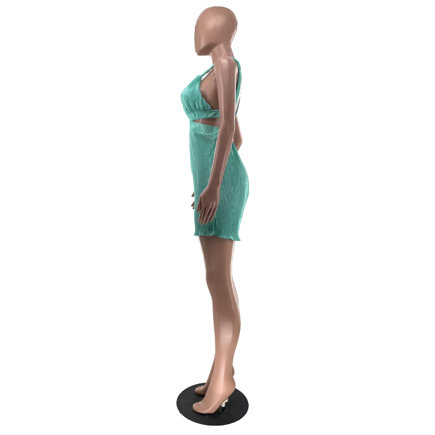 Mono de verano sexy sin mangas con cuello en V y tirantes plegables para mujer