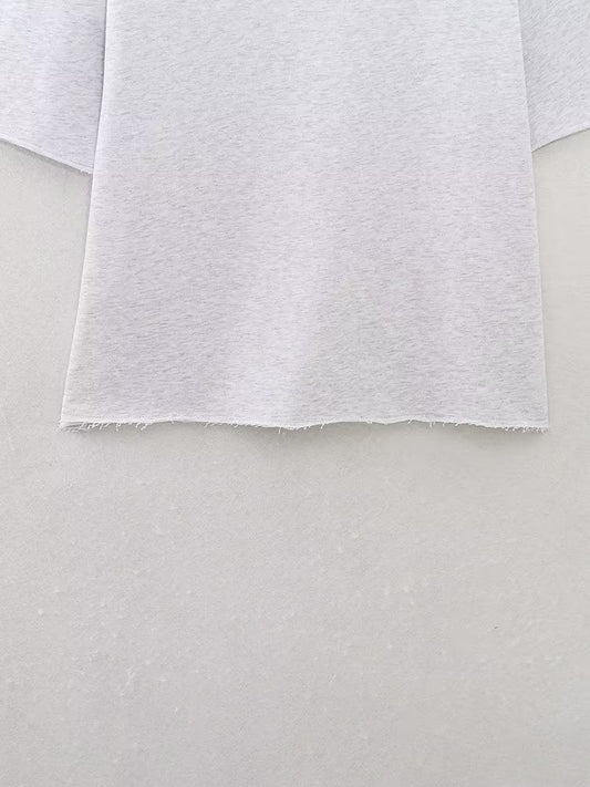 Summer Women Stretch High Waist Shorts Loose Cotton Short Sleeve T shirt
