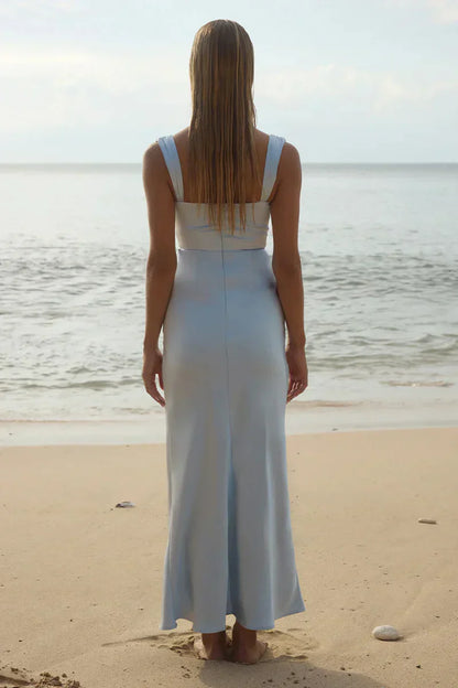 Margot Cowl Neck Satin Maxi Dress