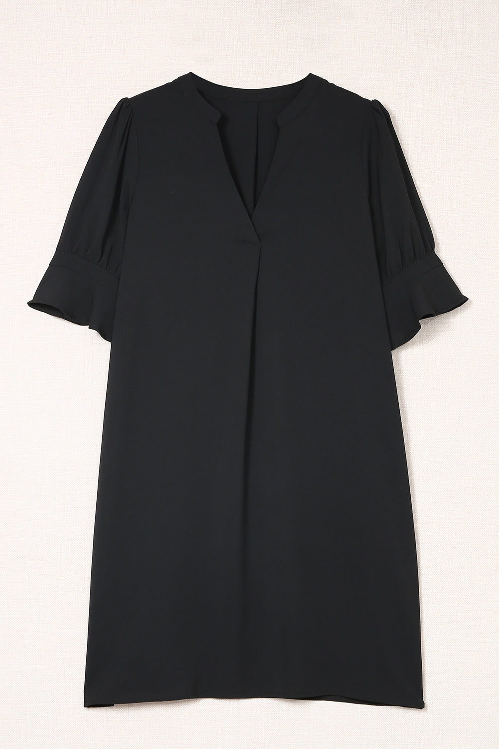 Vestido camisero de color liso para mujer, primavera verano, color liso, sencillo, informal, de seda helada, arrugado.
