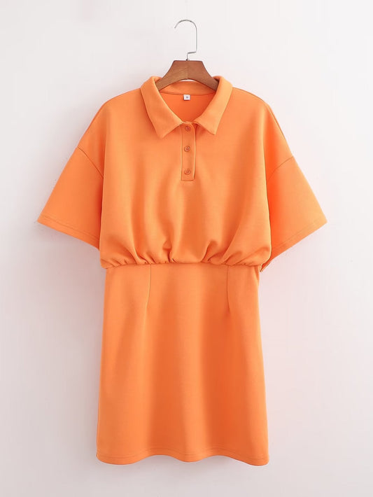 Women Clothing French Waist Slimming Casual Knitted Batwing Sleeve Short Dress
