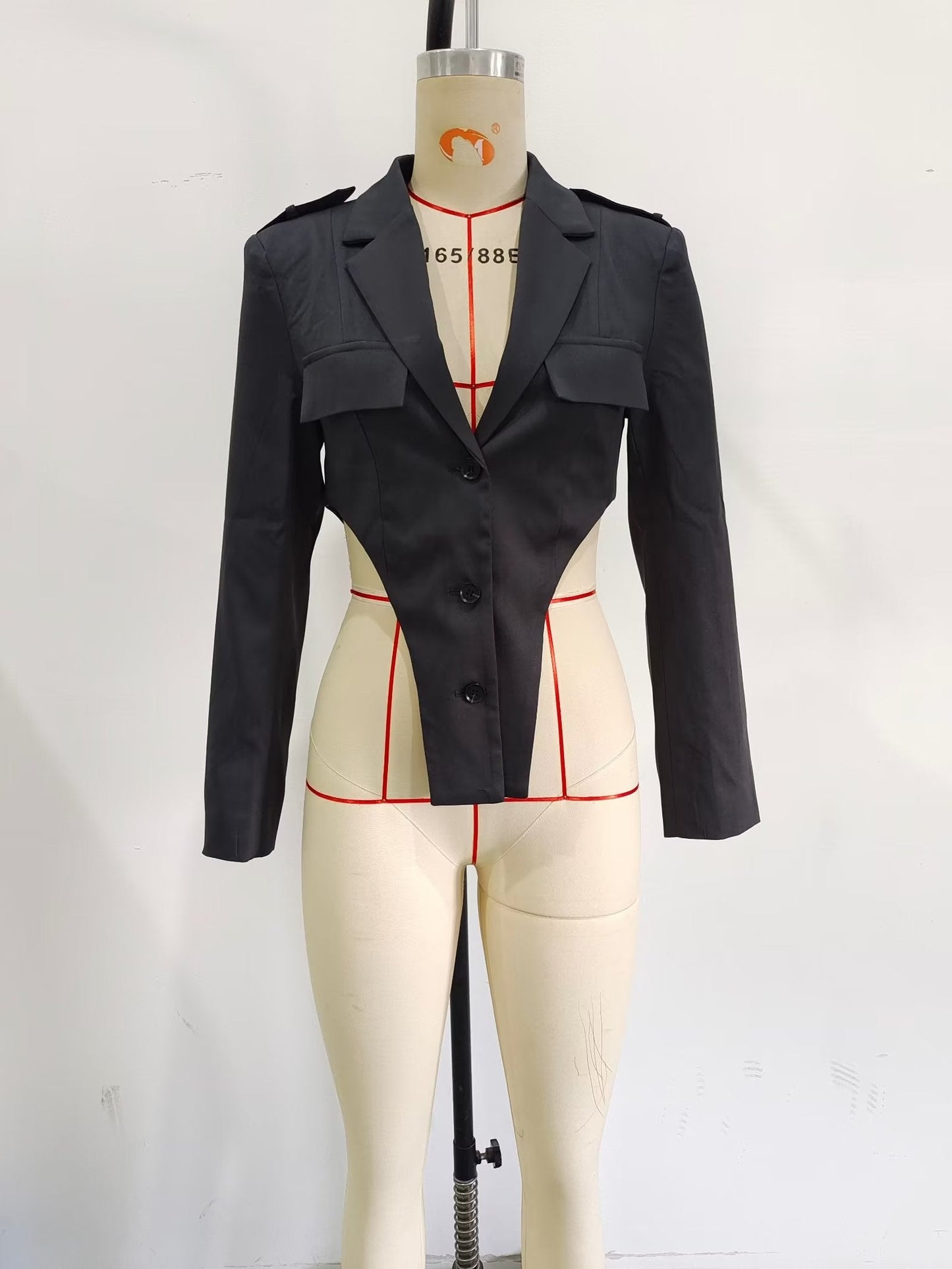 Conjuntos de mujer con recortes, top de cintura alta, diseño plisado, pantalones de trabajo