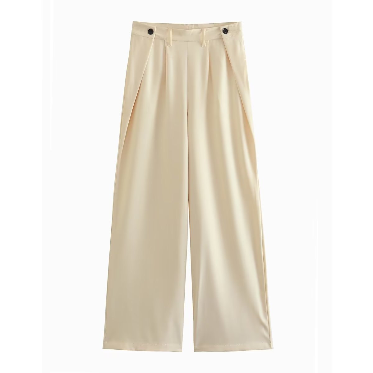 Conjuntos de mujer con recortes, top de cintura alta, diseño plisado, pantalones de trabajo