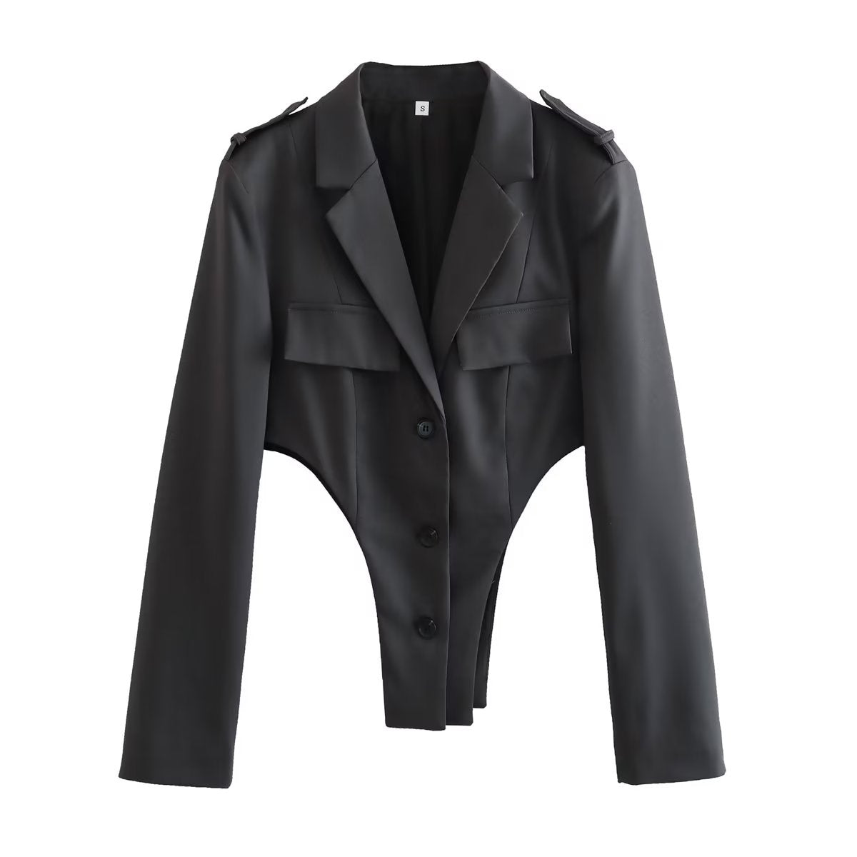 Conjuntos de mujer con recortes, top de cintura alta, diseño plisado, pantalones de trabajo