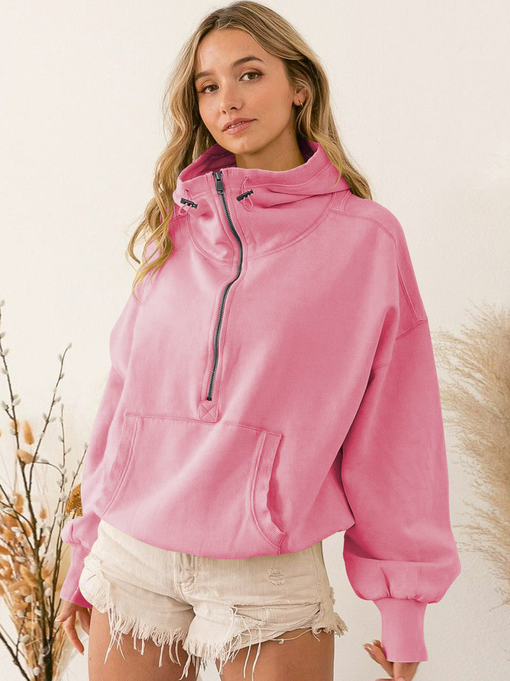 Sudadera con capucha para mujer, ropa deportiva de la marca Tide, sudadera con cremallera y cordón, top de manga larga