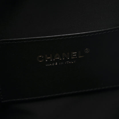 Caviar Quilted Medium Chanel 25 Handbag Black