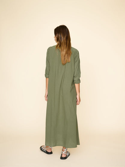 Vestido camisero de manga larga con solapa y botonadura sencilla para mujer, nuevo para primavera y otoño