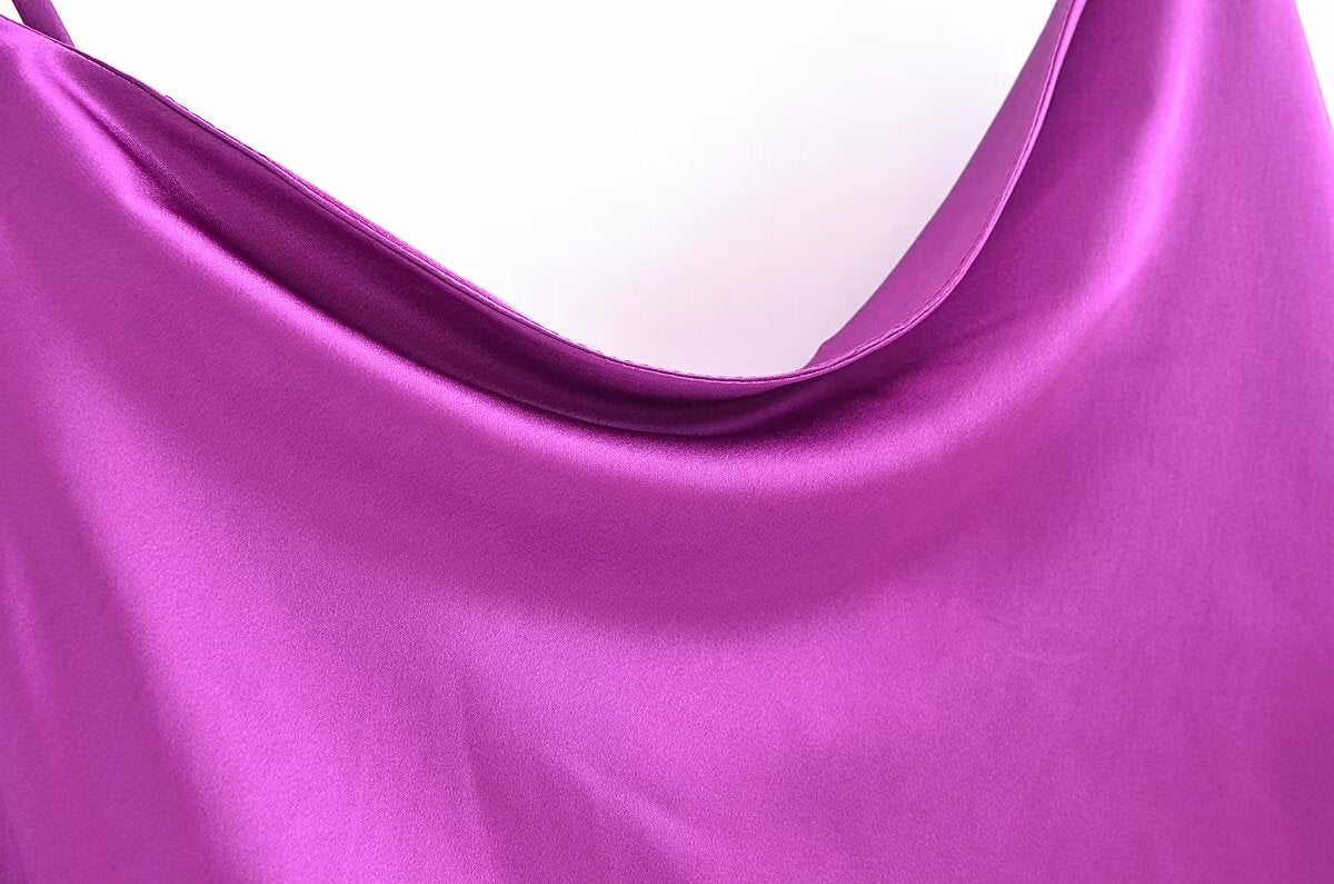 Ropa de verano para mujer, diseño plisado, ropa interior, vestido sin espalda