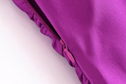 Ropa de verano para mujer, diseño plisado, ropa interior, vestido sin espalda