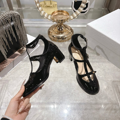 CD 26 Heel Mary Jane 40 Black Patent Leather 592222