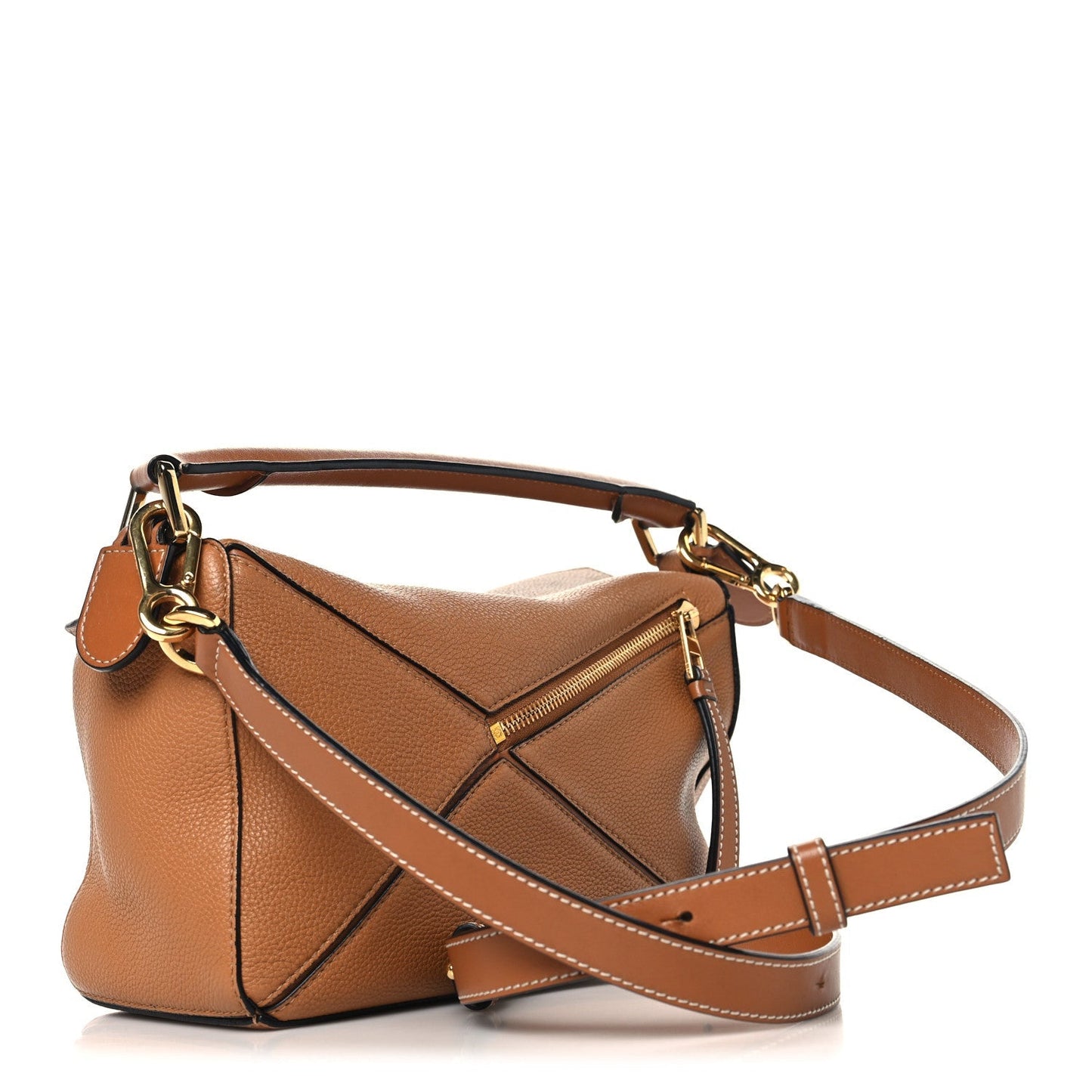 Calfskin Small Puzzle Bag Tan