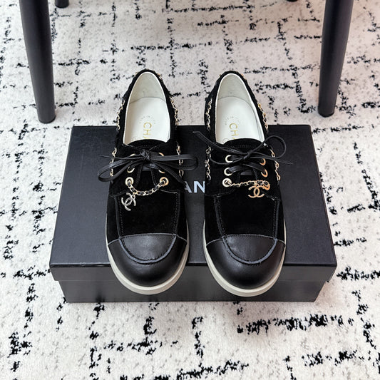 CC Cruise 25/26 Moccasins Black Suede Sheepskin