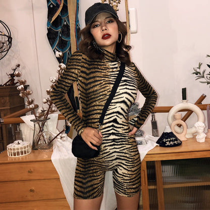 Autumn Turtleneck Pullover Long Sleeve Sexy Romper