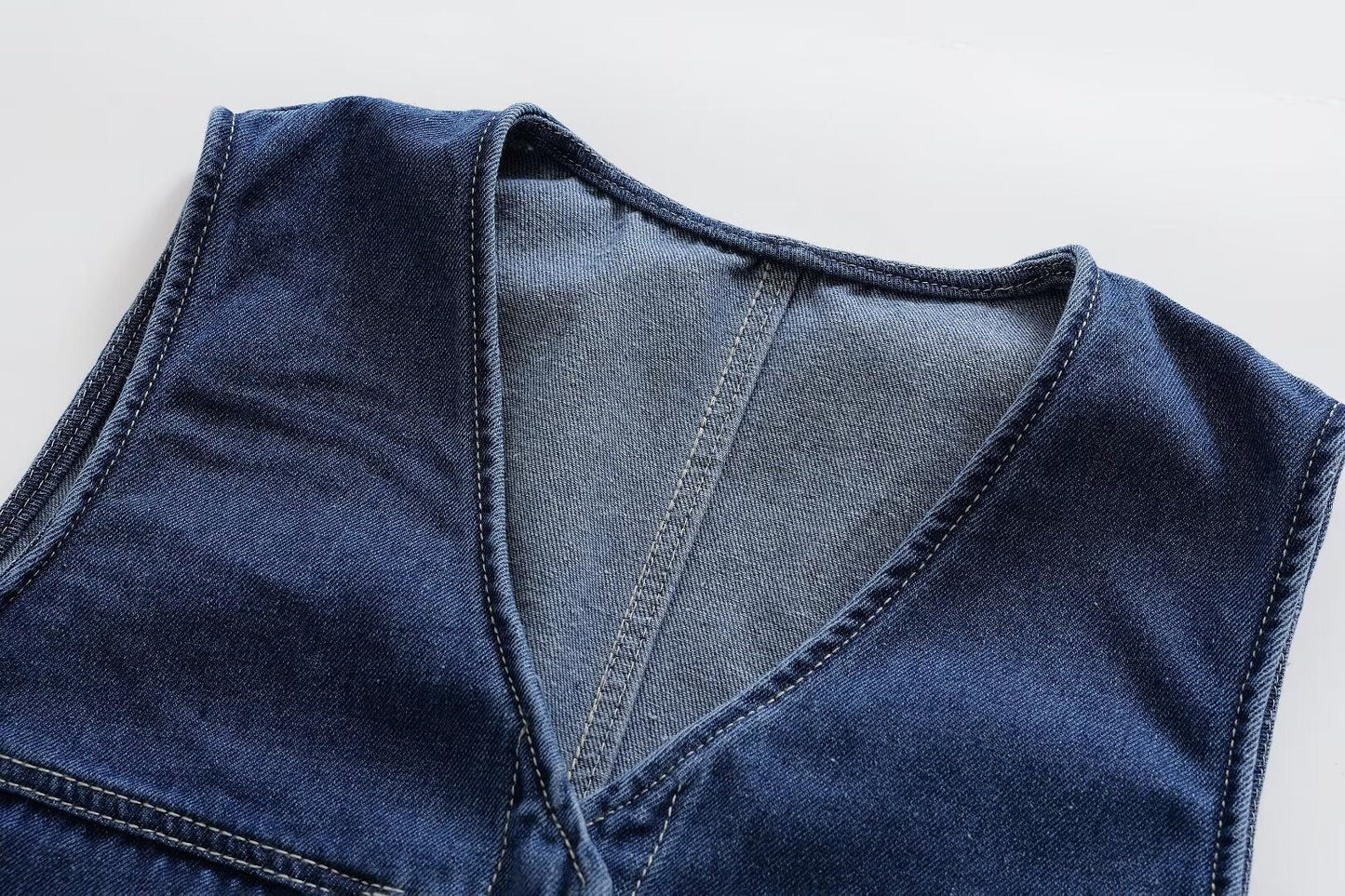 Ropa de primavera para mujer, pantalones vaqueros casuales tipo culotte siamés