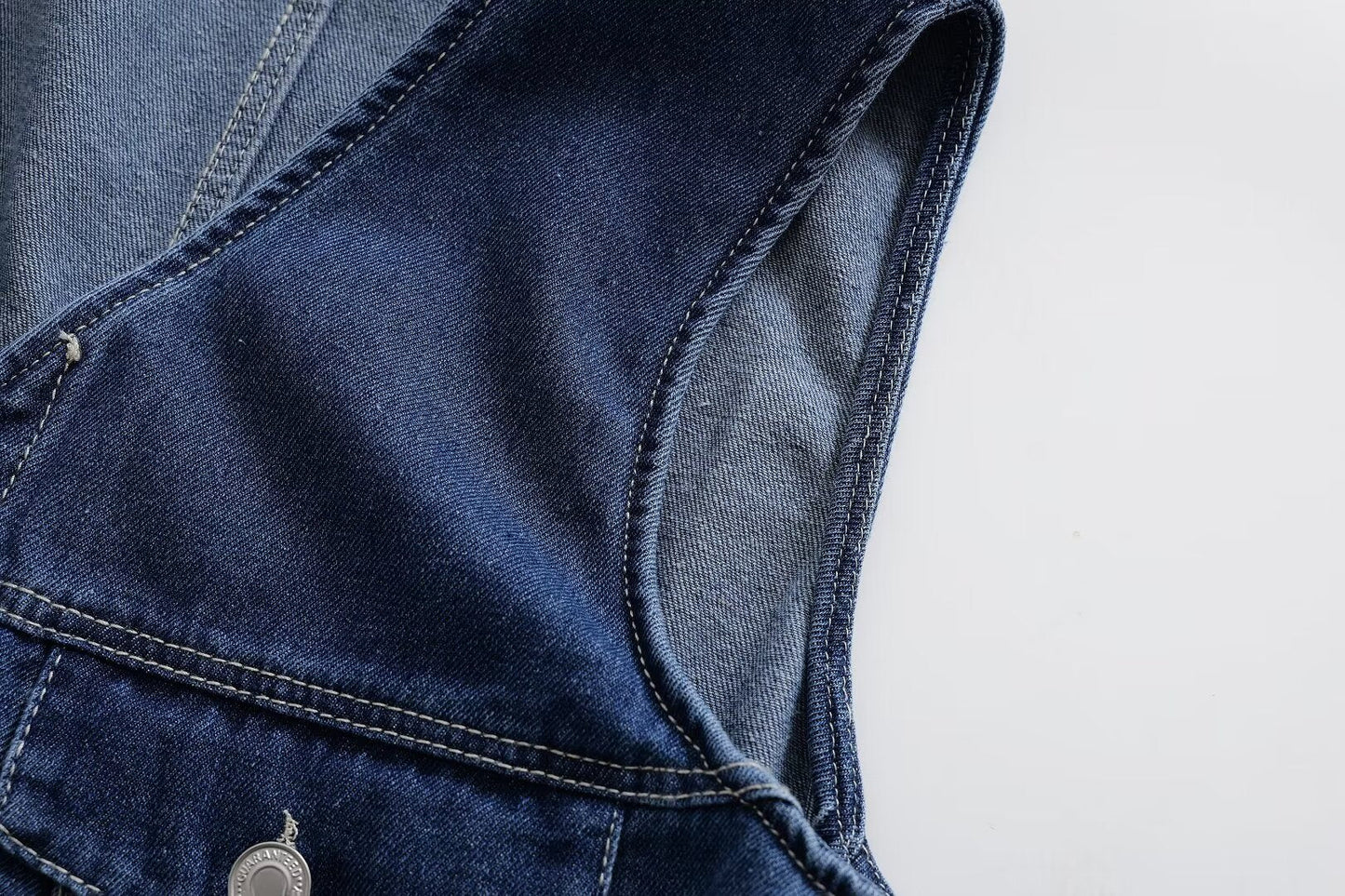 Ropa de primavera para mujer, pantalones vaqueros casuales tipo culotte siamés