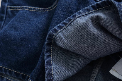 Ropa de primavera para mujer, pantalones vaqueros casuales tipo culotte siamés