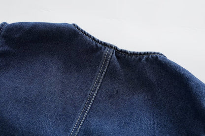 Ropa de primavera para mujer, pantalones vaqueros casuales tipo culotte siamés