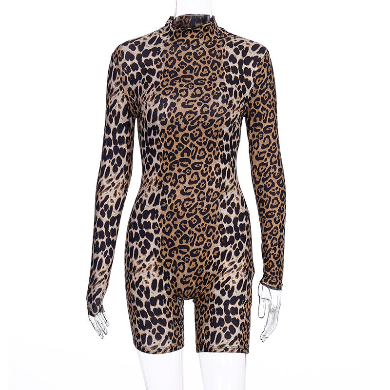 Autumn Turtleneck Pullover Long Sleeve Sexy Romper