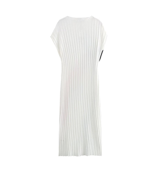 Summer Women Clothing Casual Printing Small Pleated Dress