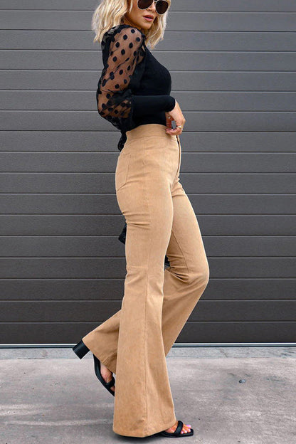 Pantalones acampanados de pana con bolsillos Autumn Mood