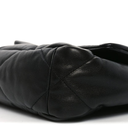 Goatskin Quilted Medium Chanel 19 Flap Black