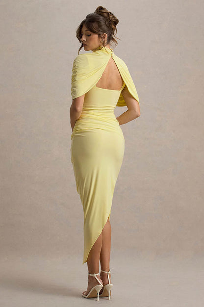 Cape Waist Midi Dress