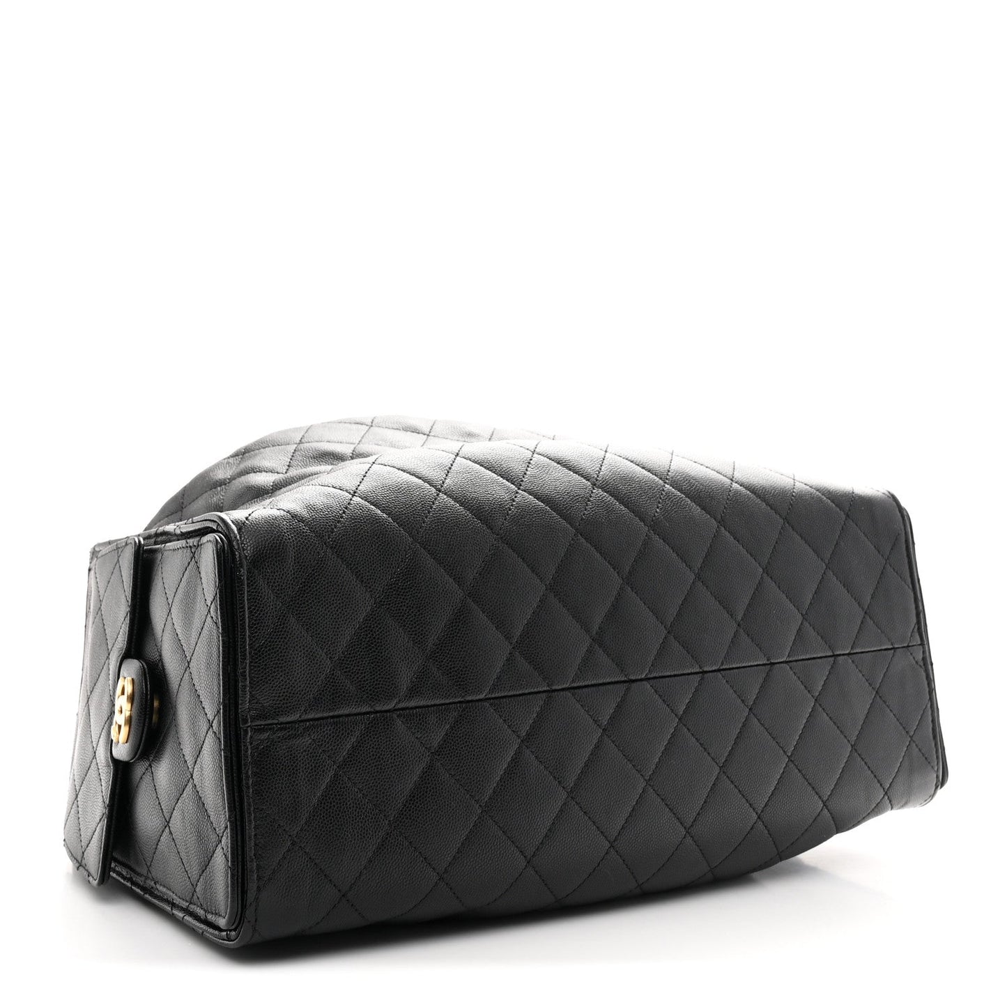 Caviar Quilted Large Chanel 25 Handbag Black