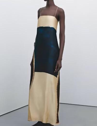 Retro Printing Slip Dress