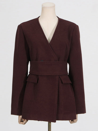 Conjunto de dos piezas formado por top ajustado, pantalón ancho y holgado, elegante e informal, para mujer, otoño