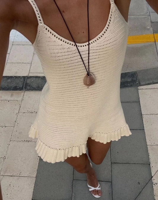 Vestido corto de punto con escote en V, espalda descubierta, ajustado, favorecedor, sexy, con aberturas, para primavera y verano