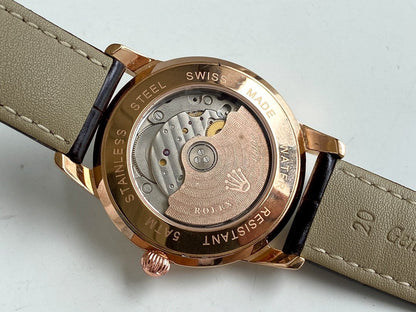 OYSTER PERPETUAL 40MM LEATHER STRAP