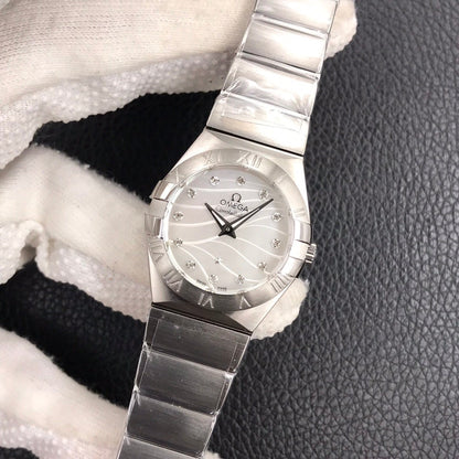 CONSTELLATION 27MM QUARTZ STEEL CASE MOP DIAL