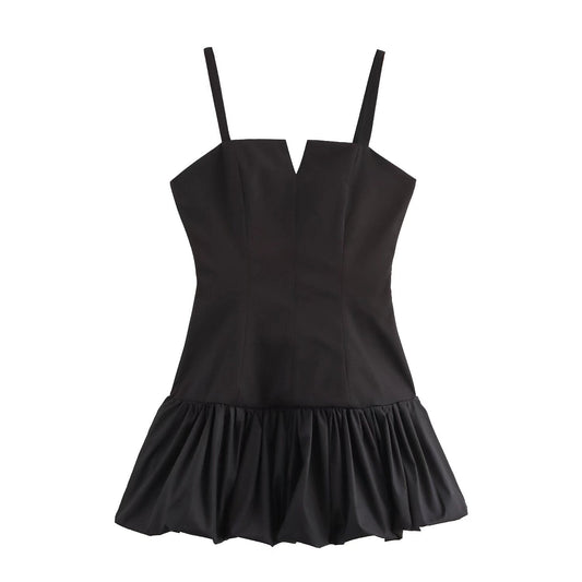 Winter Women Sling Stitching Dress