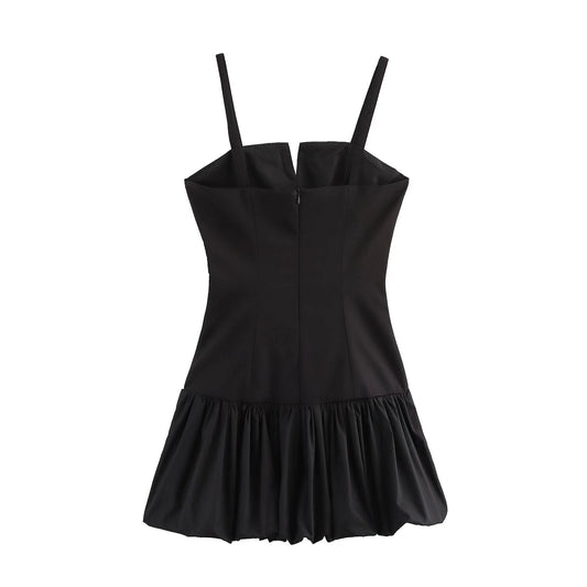Winter Women Sling Stitching Dress