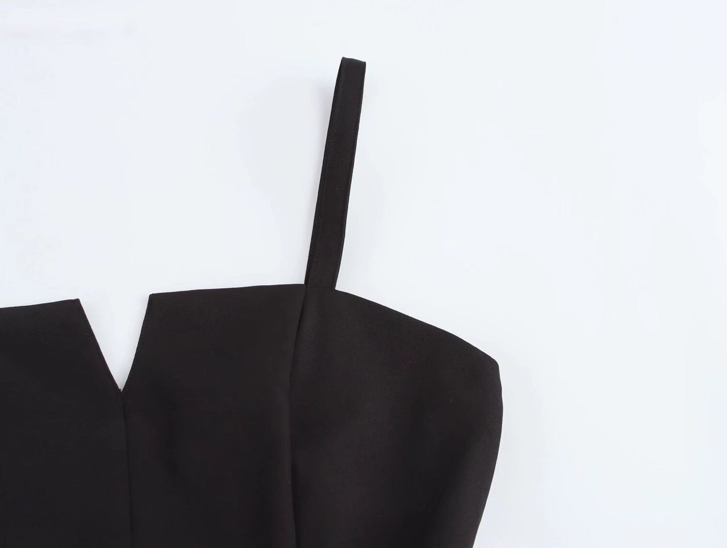 Vestido de invierno con costuras de tirantes para mujer