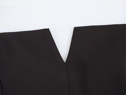 Vestido de invierno con costuras de tirantes para mujer