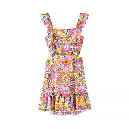 Vestido corto ajustado y sexy con estampado para mujer, primavera y verano