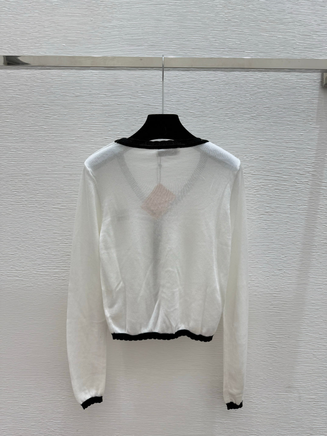 Miumiu Contrast Color Simple Knit Wool Suspender Two-Piece Set